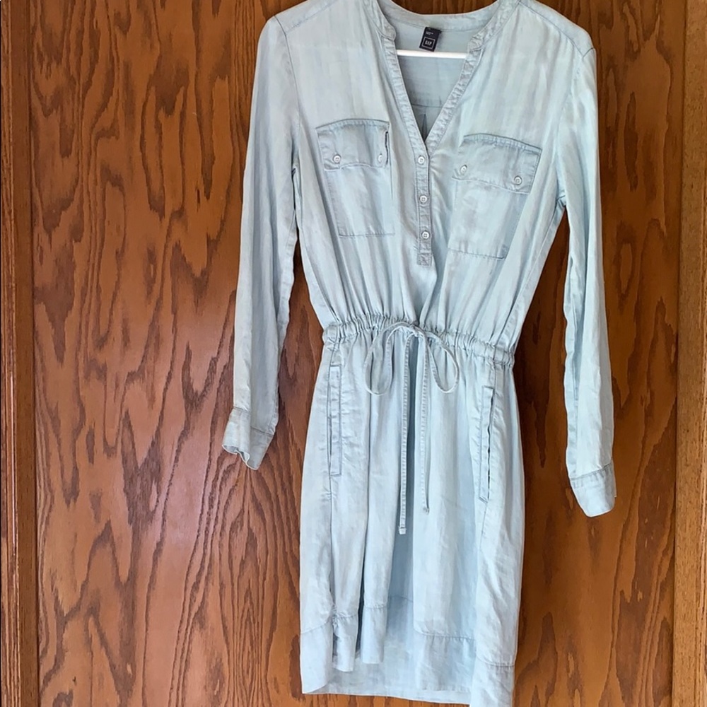 Denim dress with soft material
